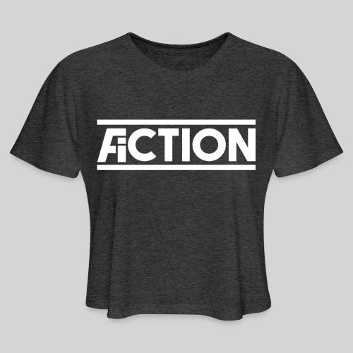 Action Fiction Logo (White) - Women's Cropped T-Shirt