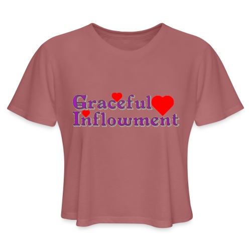 Graceful Inflowment - Women's Cropped T-Shirt
