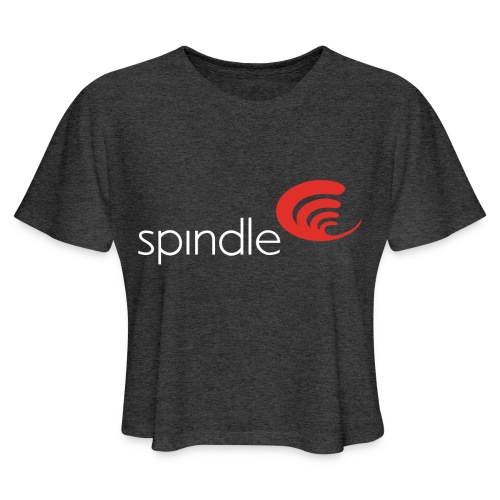 Spindle Logo WhC - Women's Cropped T-Shirt