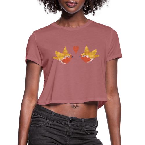 love birds - Women's Cropped T-Shirt
