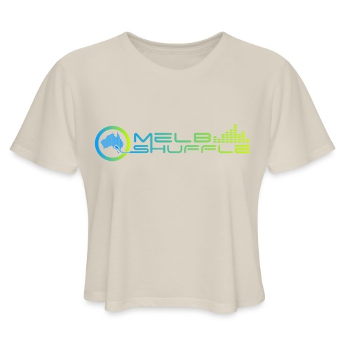 Melbshuffle Gradient Logo - Women's Cropped T-Shirt