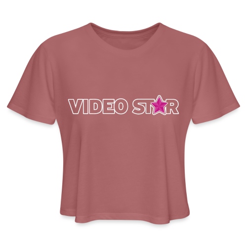 Video Star Logo - Women's Cropped T-Shirt