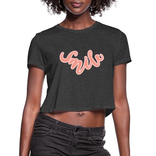 smile - Women's Cropped T-Shirt