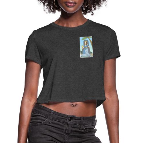 Queen Of Cups - Women's Cropped T-Shirt