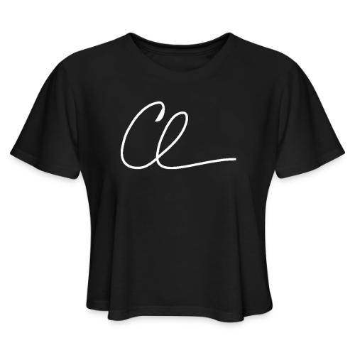 CL Signature (White) - Women's Cropped T-Shirt