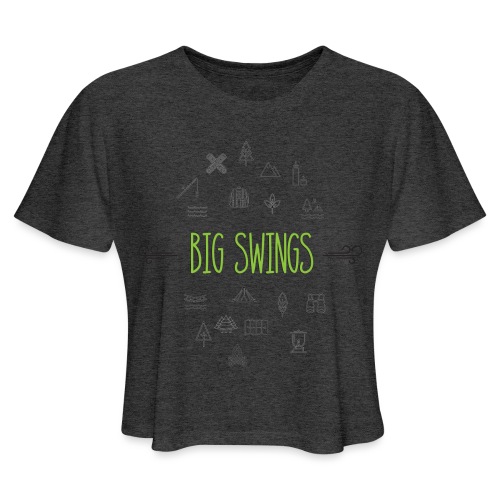 Big Swings Outdoors Forever - Women's Cropped T-Shirt