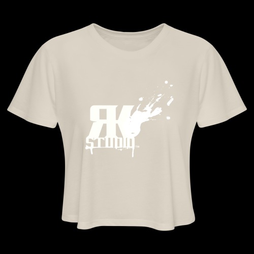 RKStudio White Logo Version - Women's Cropped T-Shirt