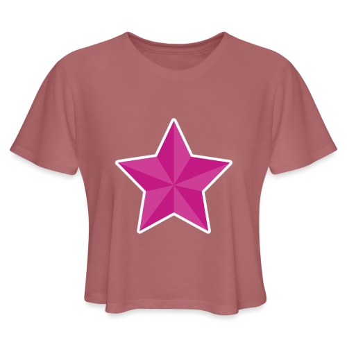 Video Star Icon - Women's Cropped T-Shirt