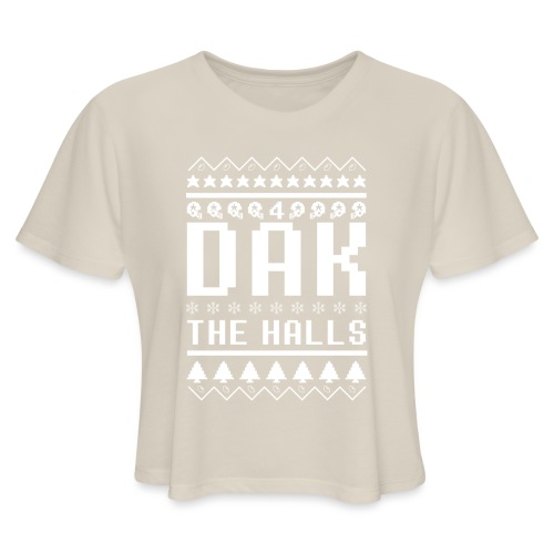 Dak The Halls Ugly Christmas Sweater - Women's Cropped T-Shirt
