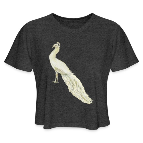 White peacock - Women's Cropped T-Shirt