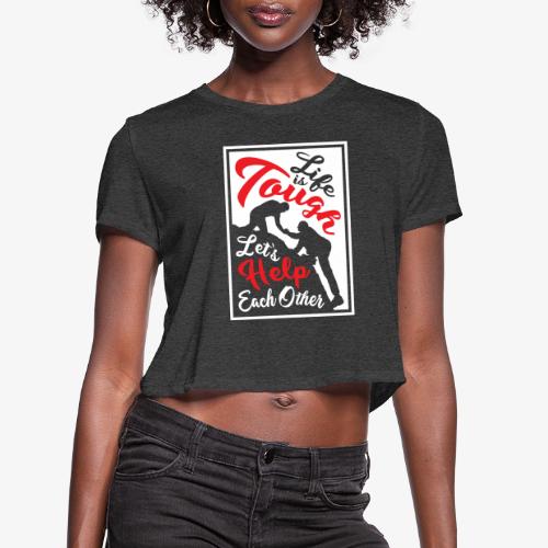 Help Each Other- Light - Women's Cropped T-Shirt
