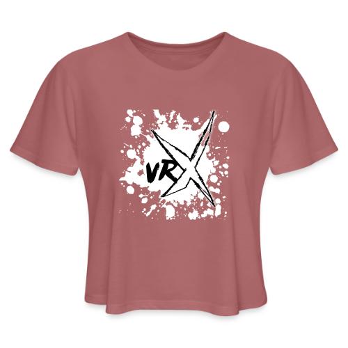 VRX White Paint logo - Women's Cropped T-Shirt