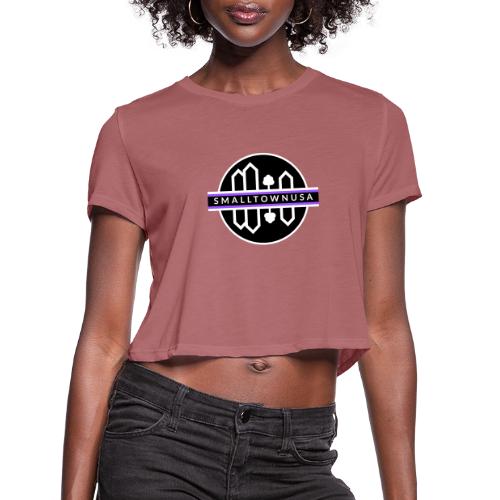 SmallTownUSA Alternate - Women's Cropped T-Shirt