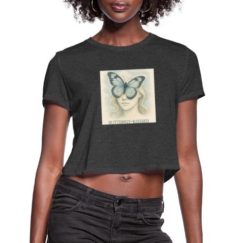 Butterfly kisses Hue - Women's Cropped T-Shirt