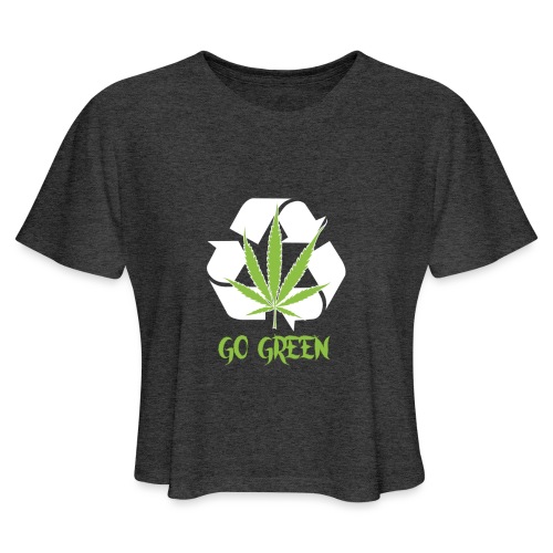 Go Green - Women's Cropped T-Shirt