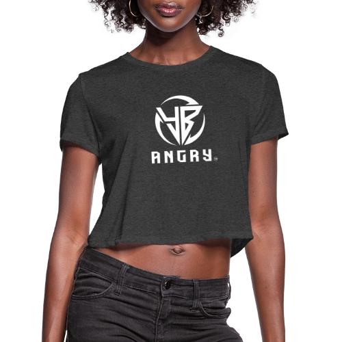 YBAngry Badge of Peace - Women's Cropped T-Shirt