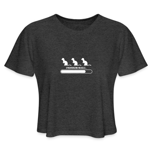 weasel sync 01 - Women's Cropped T-Shirt