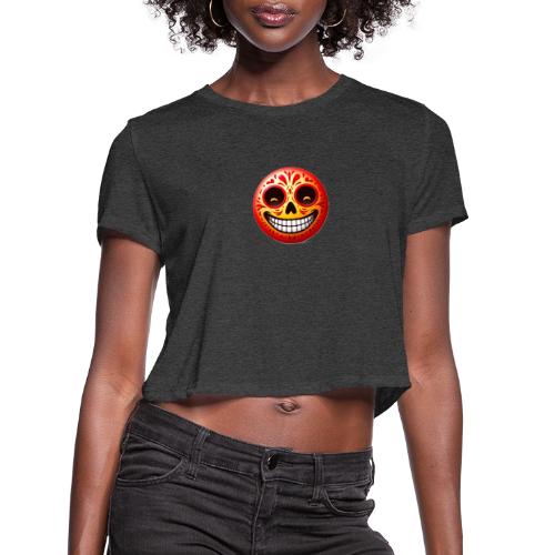 Happy face - Women's Cropped T-Shirt