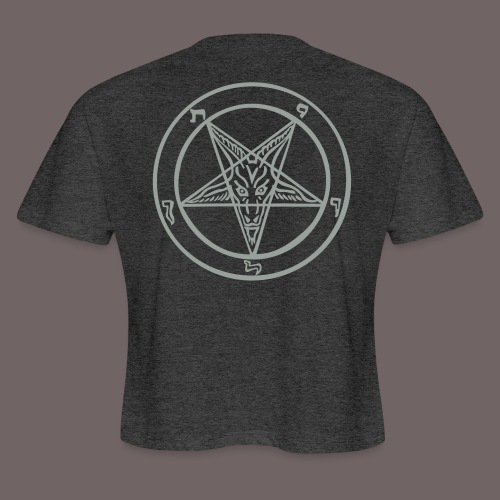 Sigil of Baphomet 2-sided - Women's Cropped T-Shirt