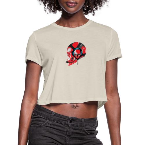 red head gaming logo no background transparent - Women's Cropped T-Shirt