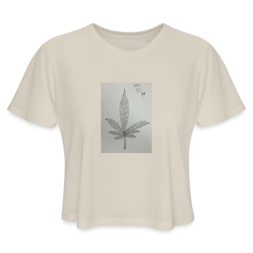 Happy 420 - Women's Cropped T-Shirt