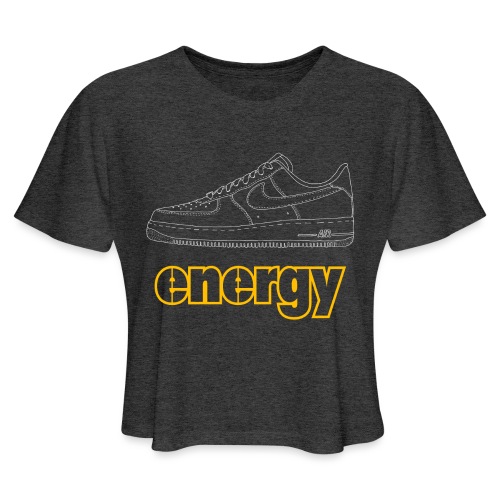 Black AF1 Energy - Women's Cropped T-Shirt