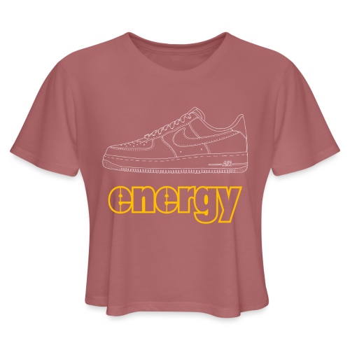 Black AF1 Energy - Women's Cropped T-Shirt