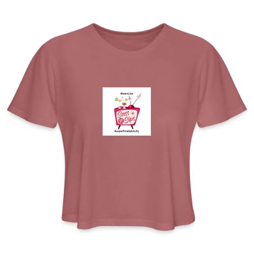 sassnsips com team lisa - Women's Cropped T-Shirt