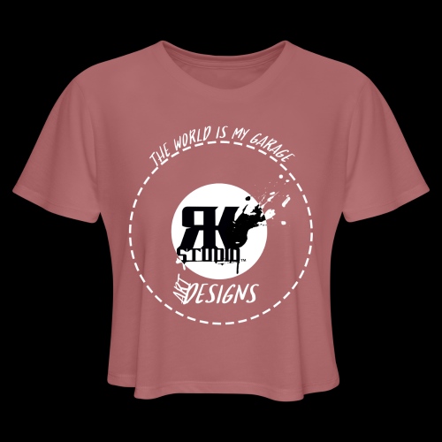 The World is My Garage - Women's Cropped T-Shirt