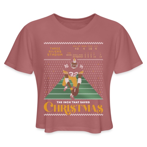 The Inch That Saved Christmas - Women's Cropped T-Shirt