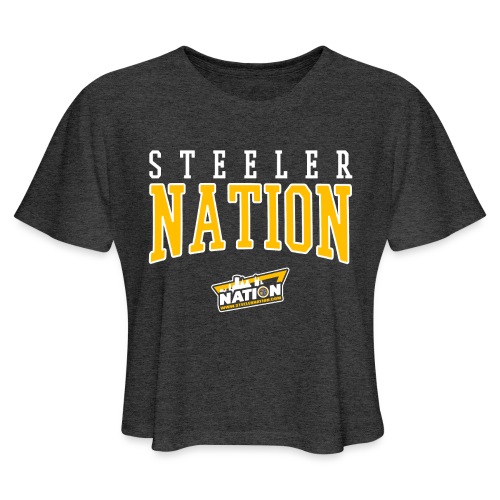 SteelerNation.com - Retro Block - Women's Cropped T-Shirt
