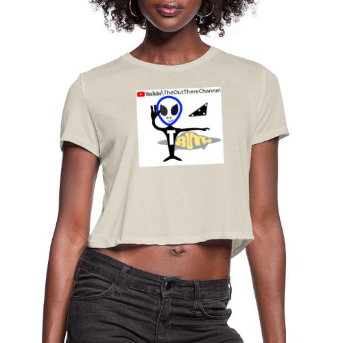 TshirtNewLogoOTchan 2 with Crew Back Logo - Women's Cropped T-Shirt