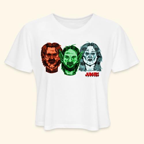Three Ghouls - Women's Cropped T-Shirt