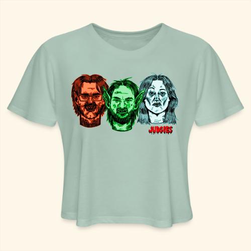 Three Ghouls - Women's Cropped T-Shirt