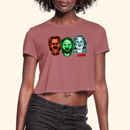 Three Ghouls - Women's Cropped T-Shirt