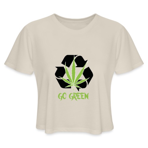 Go Green - Women's Cropped T-Shirt