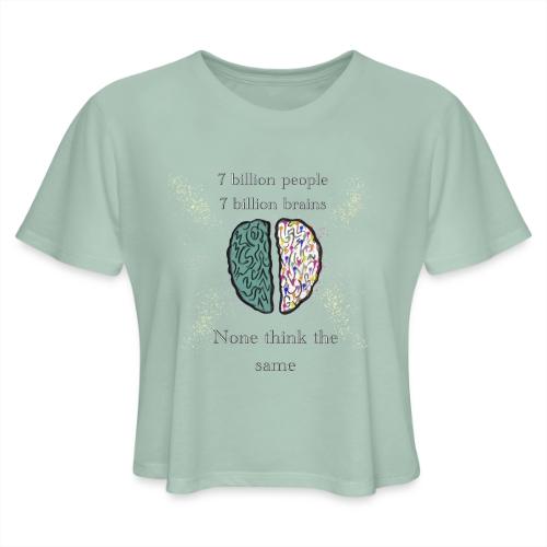 People brains - Women's Cropped T-Shirt
