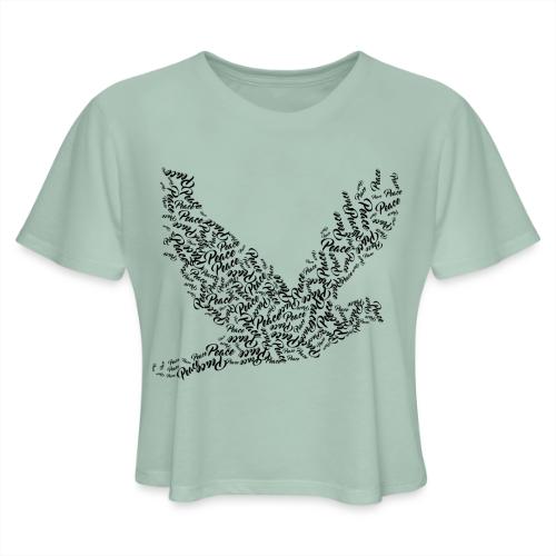 DOVE Peace in FLIGHT - Women's Cropped T-Shirt