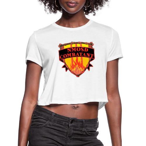 NMOSD COMBAT SHIELD - Women's Cropped T-Shirt