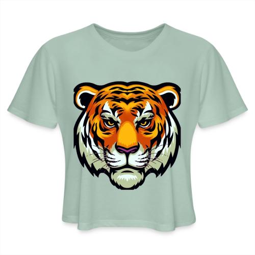 Tiger Fashion Feline Animal, Tiger Willing Success - Women's Cropped T-Shirt