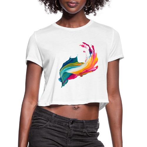 Spectrum Stream - Women's Cropped T-Shirt
