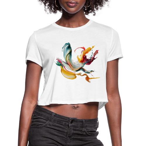 Abstract Chaos - Women's Cropped T-Shirt