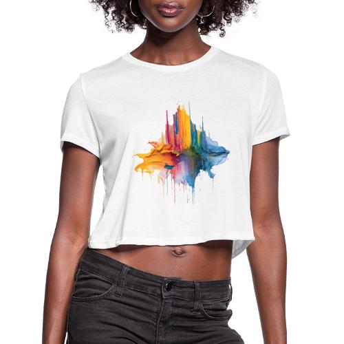Impasto Spectrum - Women's Cropped T-Shirt