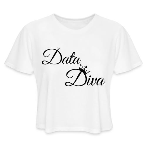 Data Diva (Light) - Women's Cropped T-Shirt