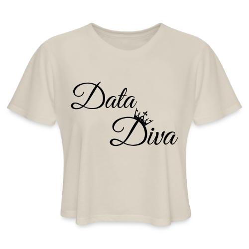 Data Diva (Light) - Women's Cropped T-Shirt