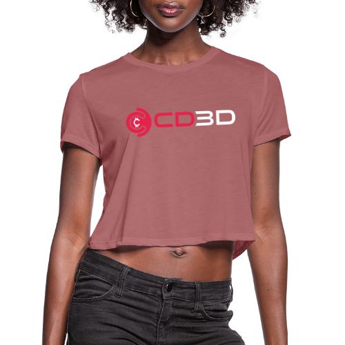 CD3D Transparency White - Women's Cropped T-Shirt