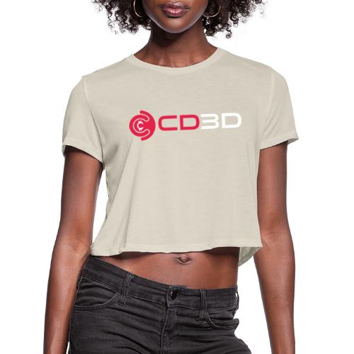 CD3D Transparency White - Women's Cropped T-Shirt