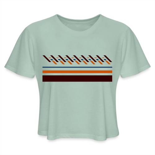Cute, colorful striped designs for the seasons - Women's Cropped T-Shirt