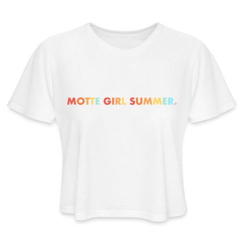 Rainbow Edition- Motte Girl Summer - Women's Cropped T-Shirt