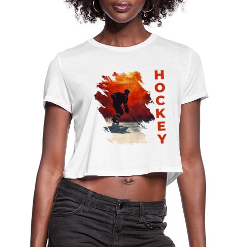 Hockey Vibes - Women's Cropped T-Shirt